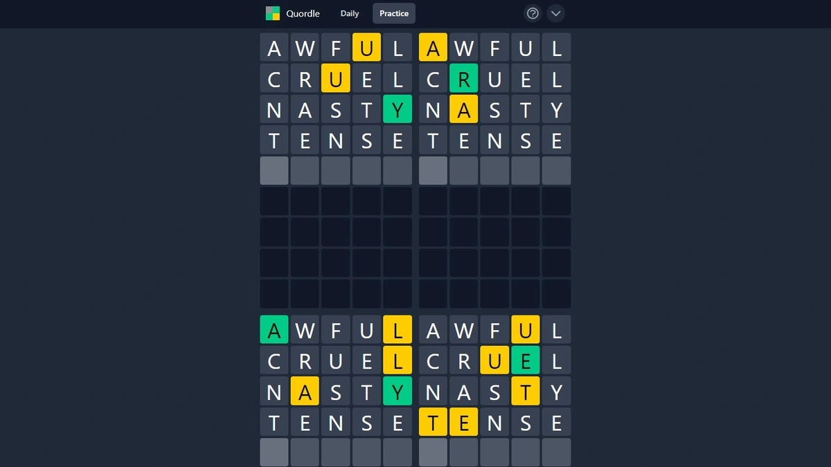 Decoding Today's Quordle | A Strategic Approach