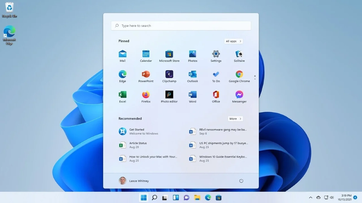 Windows 11 Start Menu